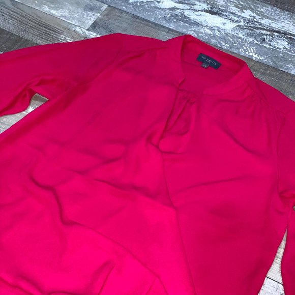 NEW Women's The Limited Faux Wrap High Low Blouse - Picture 4 of 11